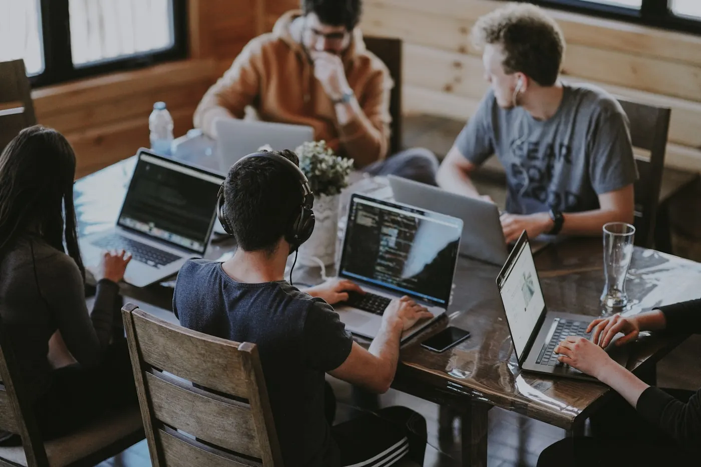 Design and development team collaborating on a product