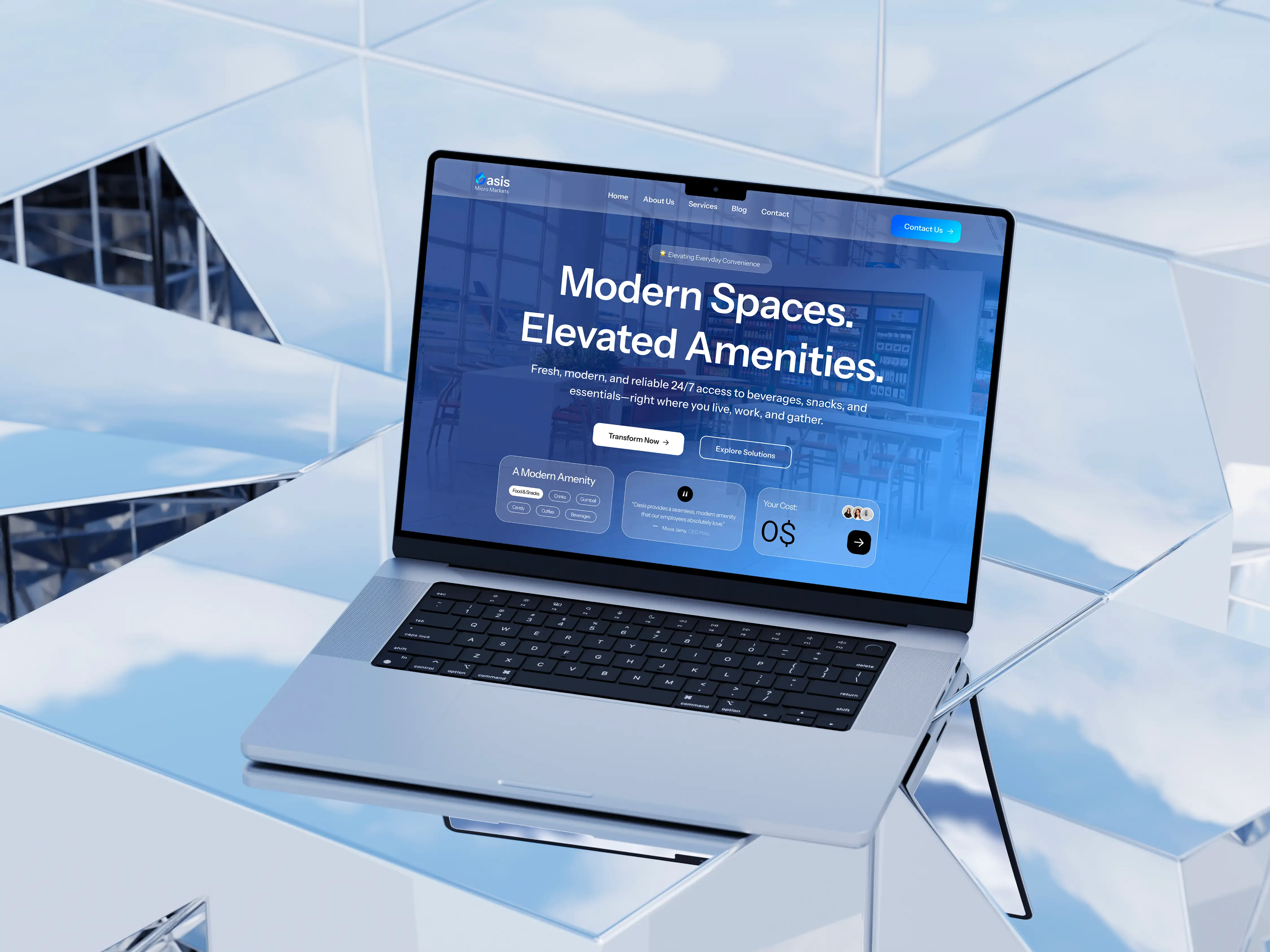 B2B workplace platform website design — Oasis, by Guljar Hosen